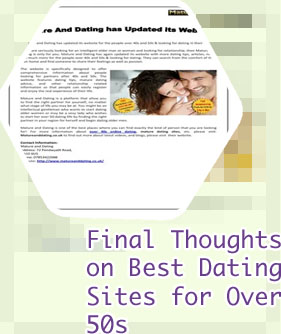 Over 50s free dating
